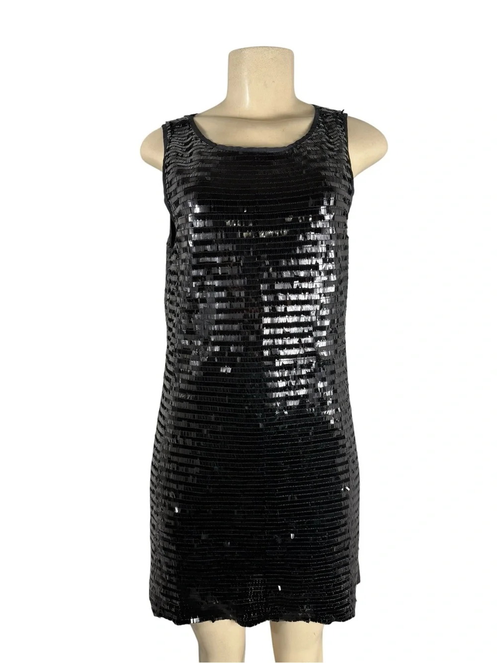 BB DAKOTA Black Sequin Sleeveless Mini Dress Size S